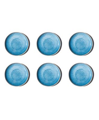 Тарелки для салата Abode Homewares Coastal Reactive NewWave Melamine, набор 6 шт