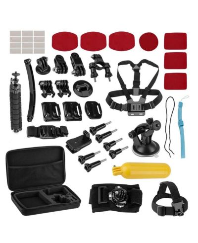 Froggi GO2 Extreme Sports 47-Piece Action Camera Accessory Kit for GoPro-Style Cameras