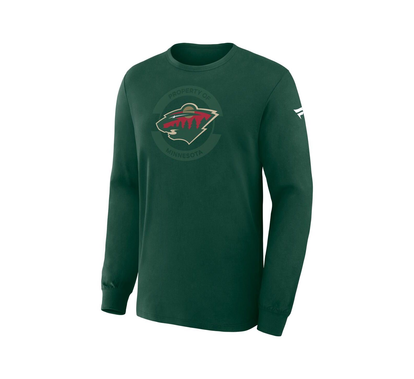 Fanatics Мужская футболка Minnesota Wild Authentic Pro Long Sleeve Green