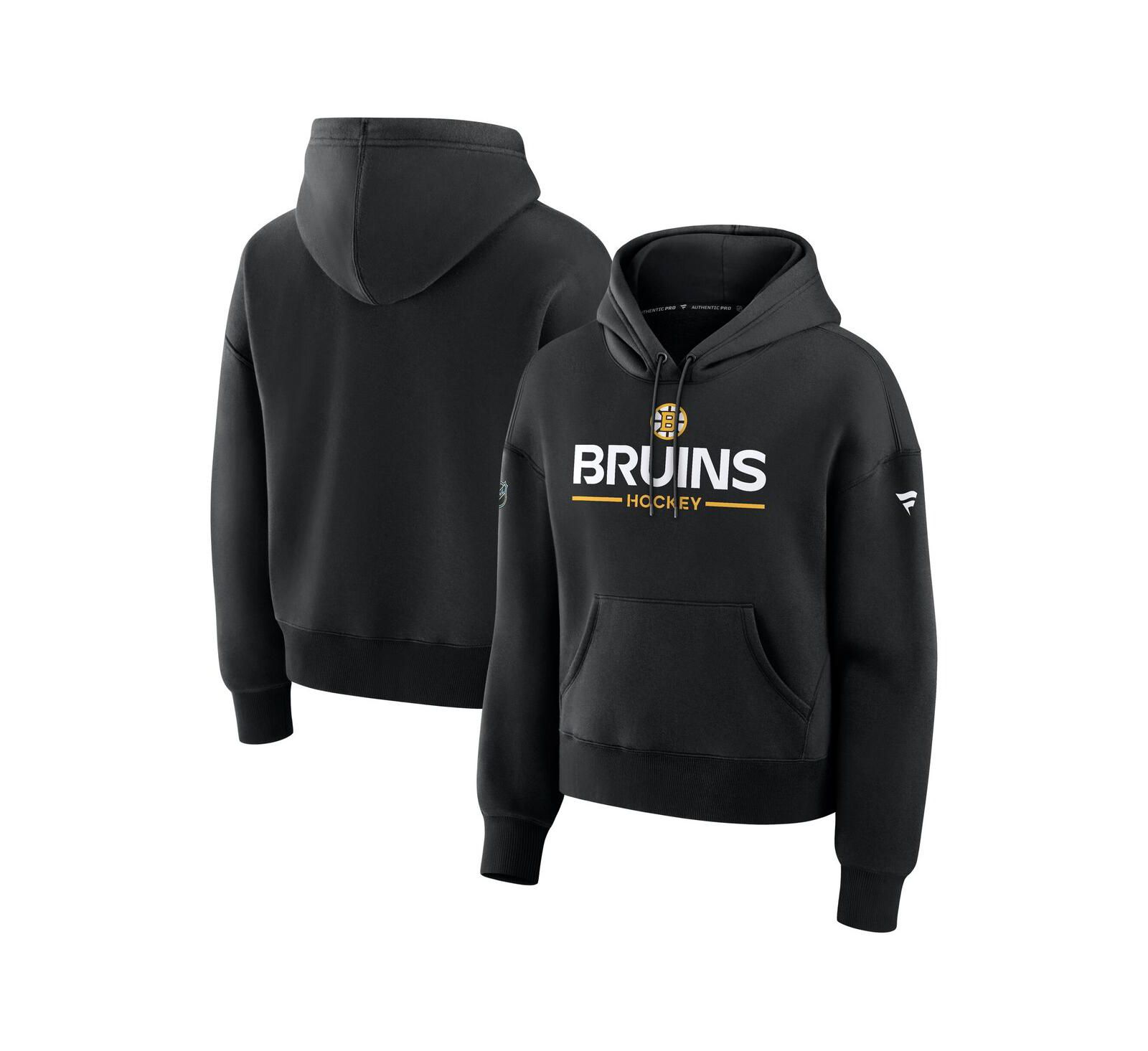 Худи Fanatics Women's Black Boston Bruins Authentic Pro Pullover