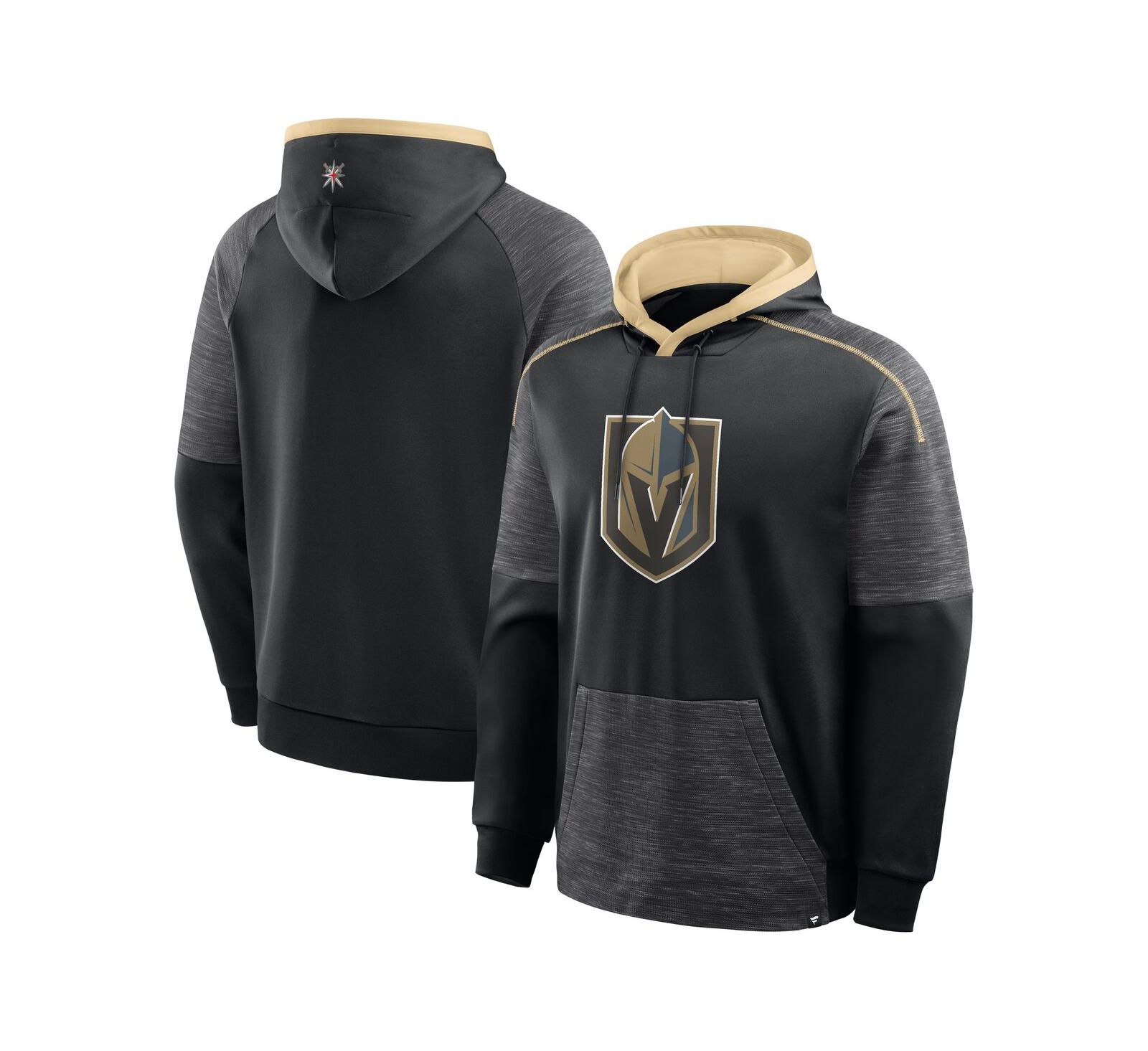 Мужской худи Fanatics Black Vegas Golden Knights Goaltender Defender Pullover