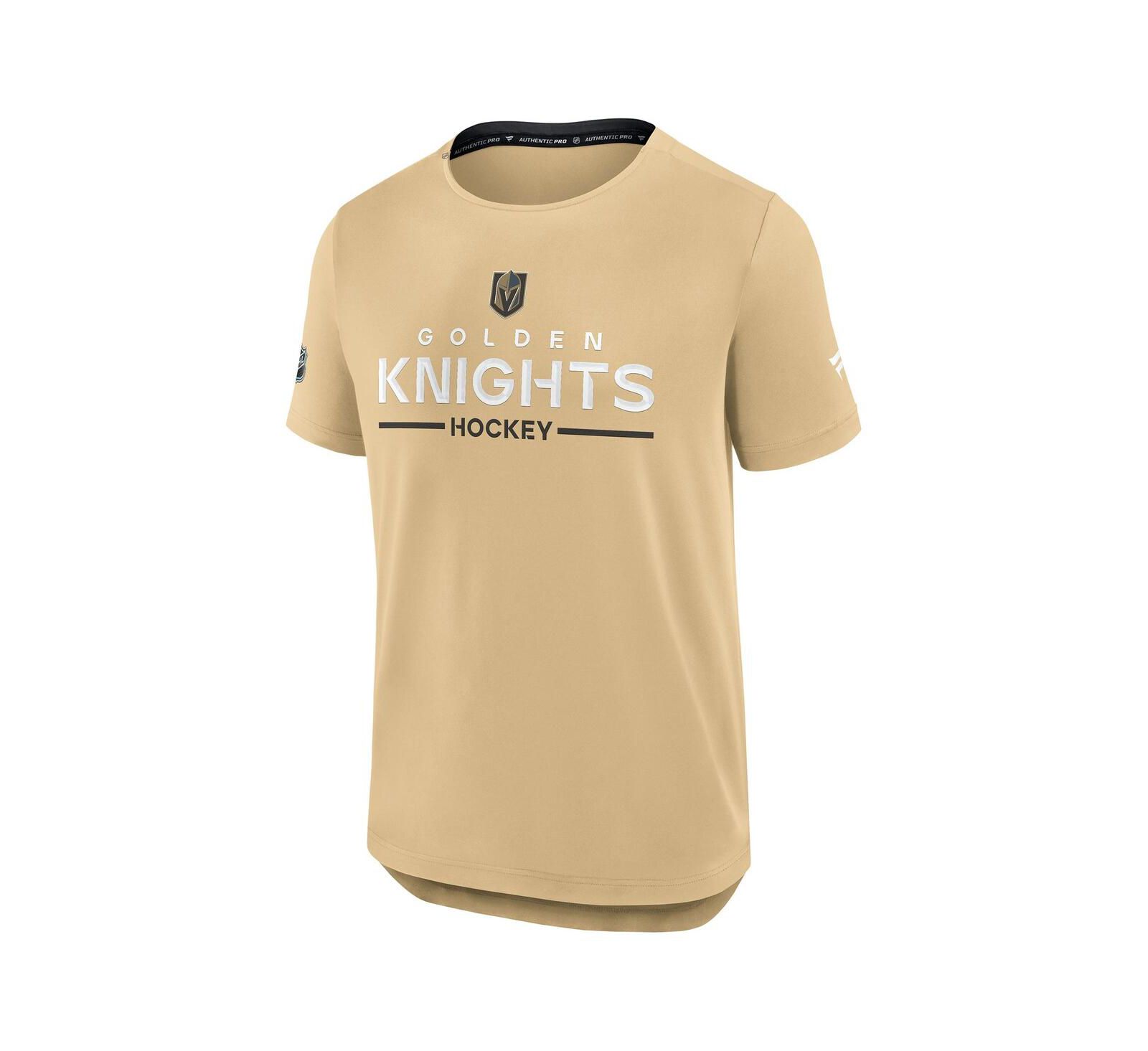 Fanatics Men's Gold Vegas Golden Knights Authentic Pro Rink Tech T-Shirt