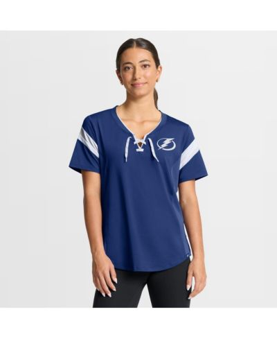 Fanatics Women's Blue Tampa Bay Lightning Offside Athena T-Shirt