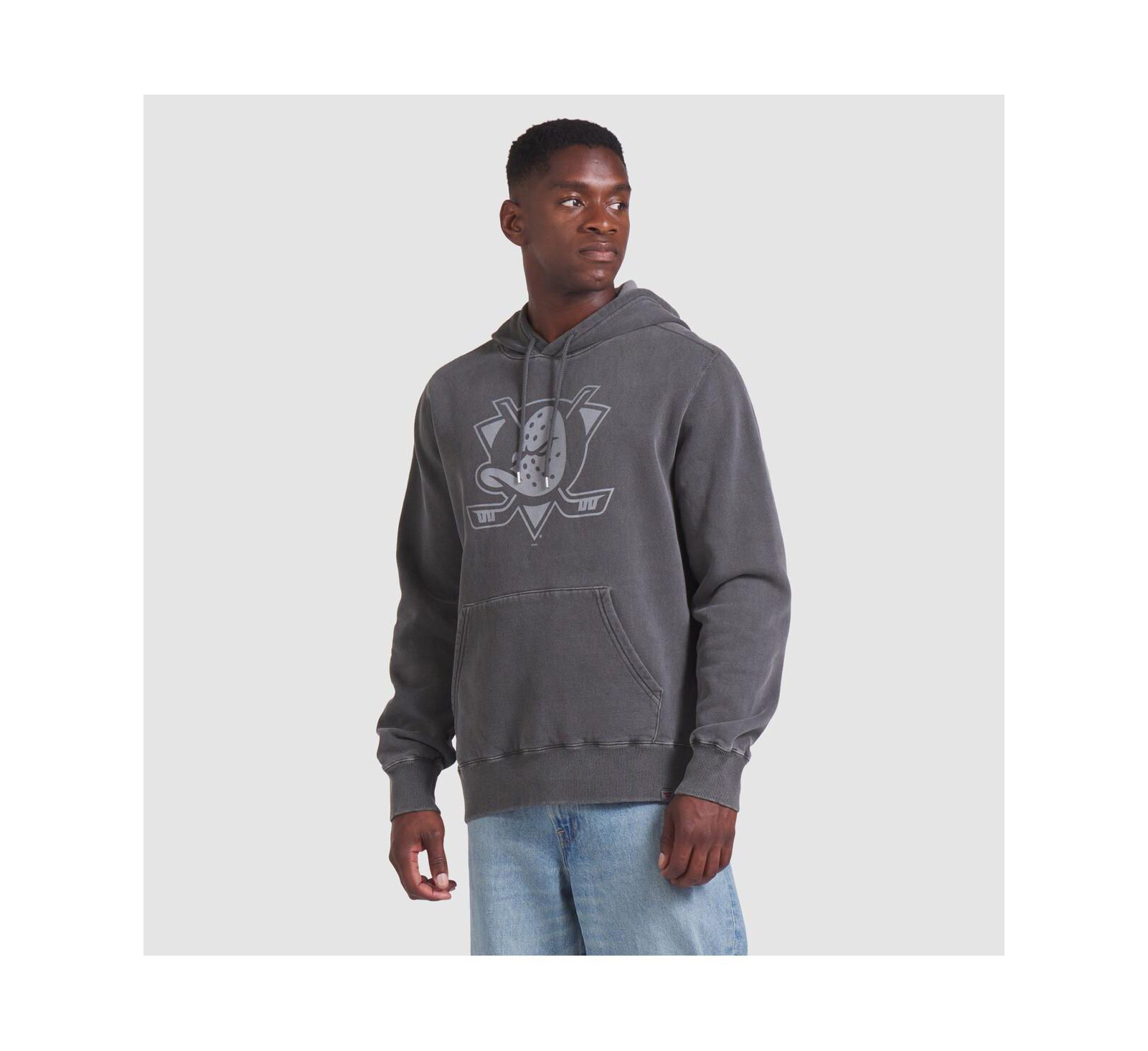 Fanatics Men's Black Anaheim Ducks Made in Canada Pullover Hoodie