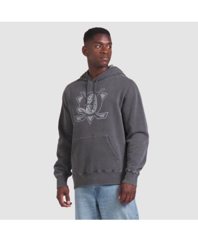 Мужское черное худи Fanatics Anaheim Ducks Made in Canada Pullover