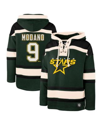 Мужская толстовка '47 Brand Mike Modano Green Dallas Stars Retired Player Name & Number Lacer Pullover Hoodie