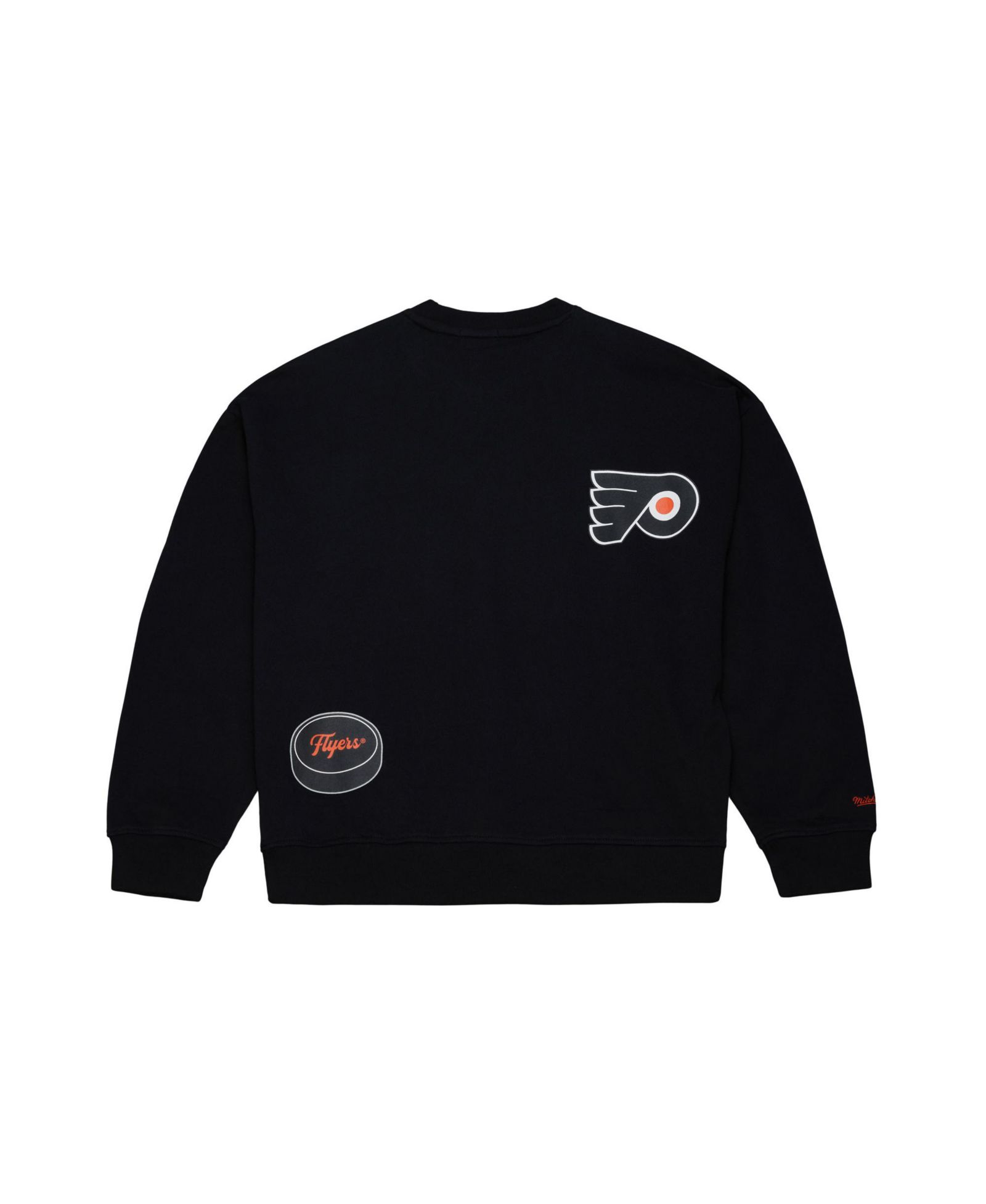 Женская винтажная толстовка Mitchell & Ness Black Philadelphia Flyers с круглым вырезом