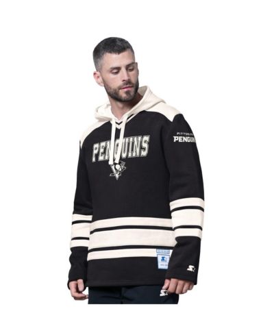 Starter Мужская модная толстовка Pittsburgh Penguins Slapshot Black