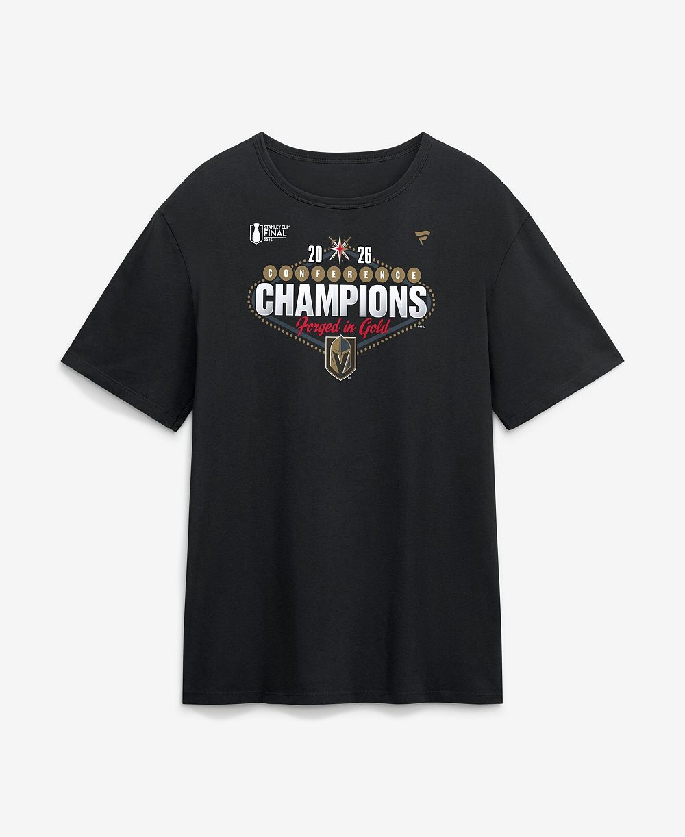 Fanatics Мужская Black Vegas Golden Knights 2026 NHL Western Conference Champions Hometown T-Shirt
