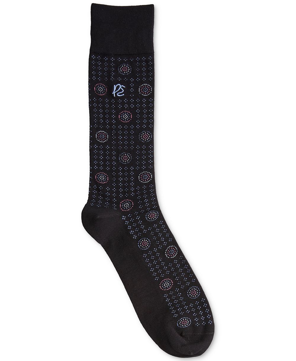 Perry Ellis Portfolio Мужские Viscose from Bamboo-Blend Medallion Neat Logo Crew Socks