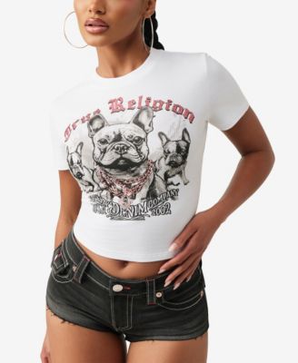 Футболка True Religion Women's Crystal Frenchie Baby