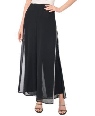 MSK Women's Embellished Wide-Leg Pull-On Pants