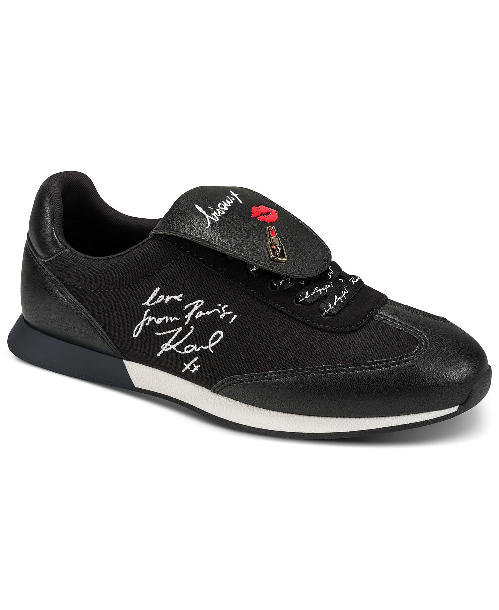 KARL LAGERFELD PARIS Женские кроссовки KARL LAGERFELD PARIS Women's Midwood Lace-Up Sneakers