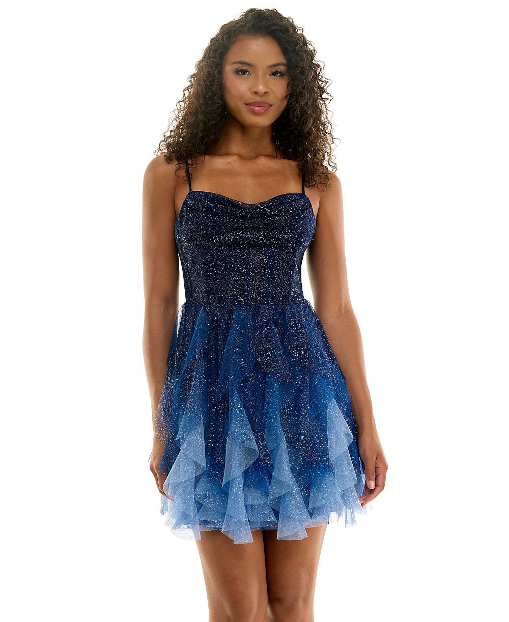 Детское короткое платье pear culture Juniors' Ombre Petal Sweetheart