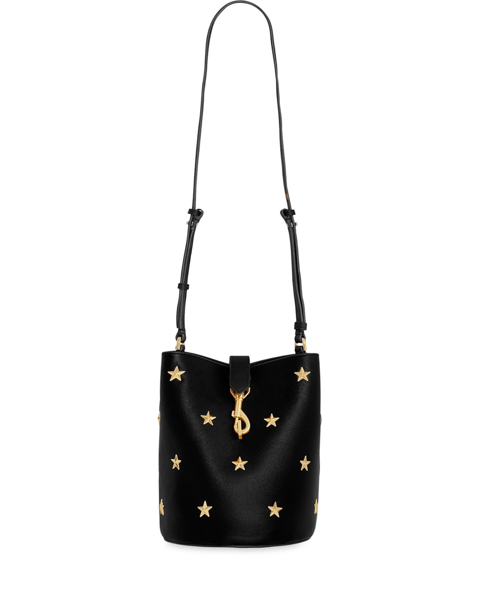 Rebecca Minkoff Megan Leather with Small Stars Bucket Handbag