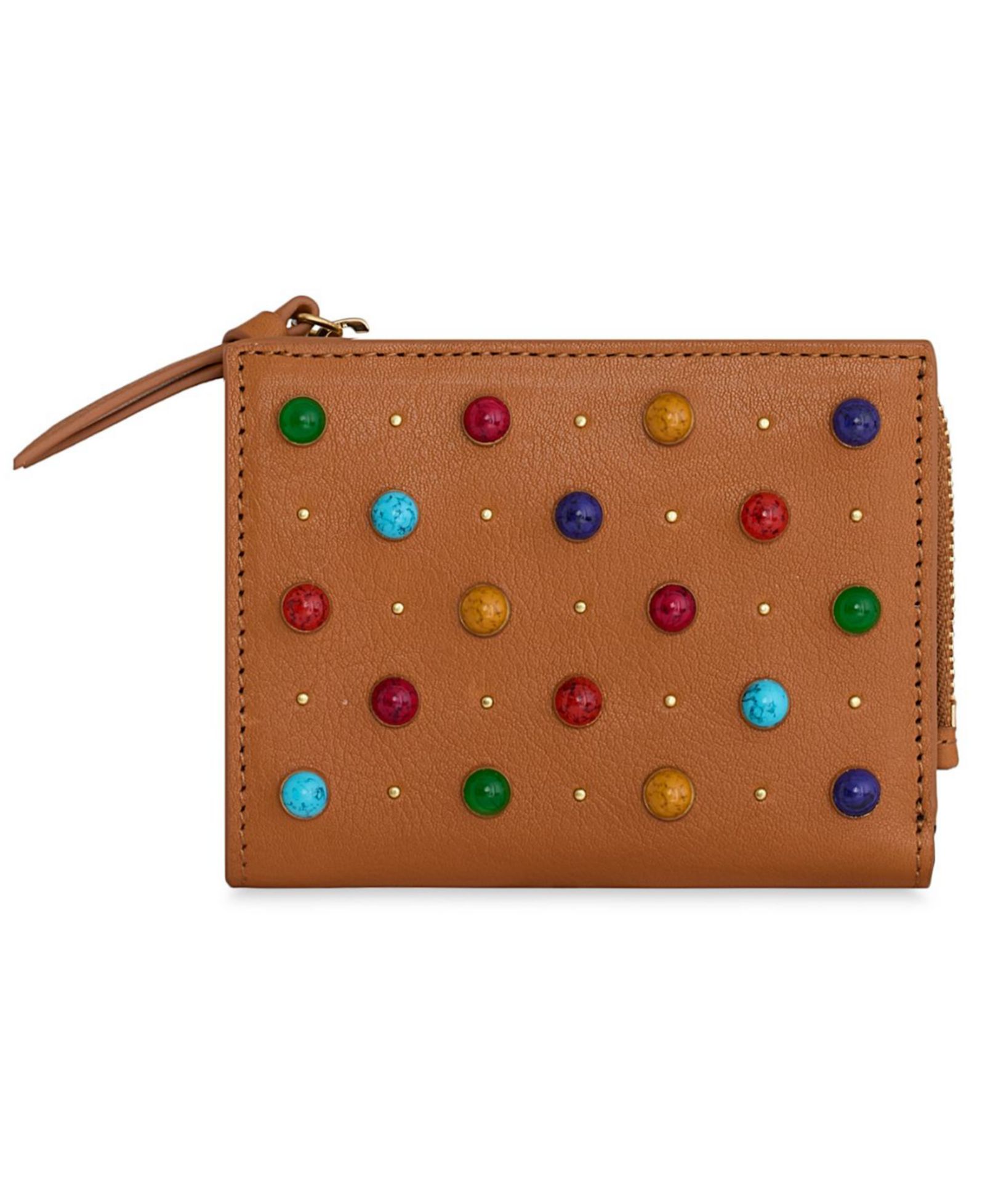 Rebecca Minkoff Megan Slim Mini Cabachon Studs Wallet