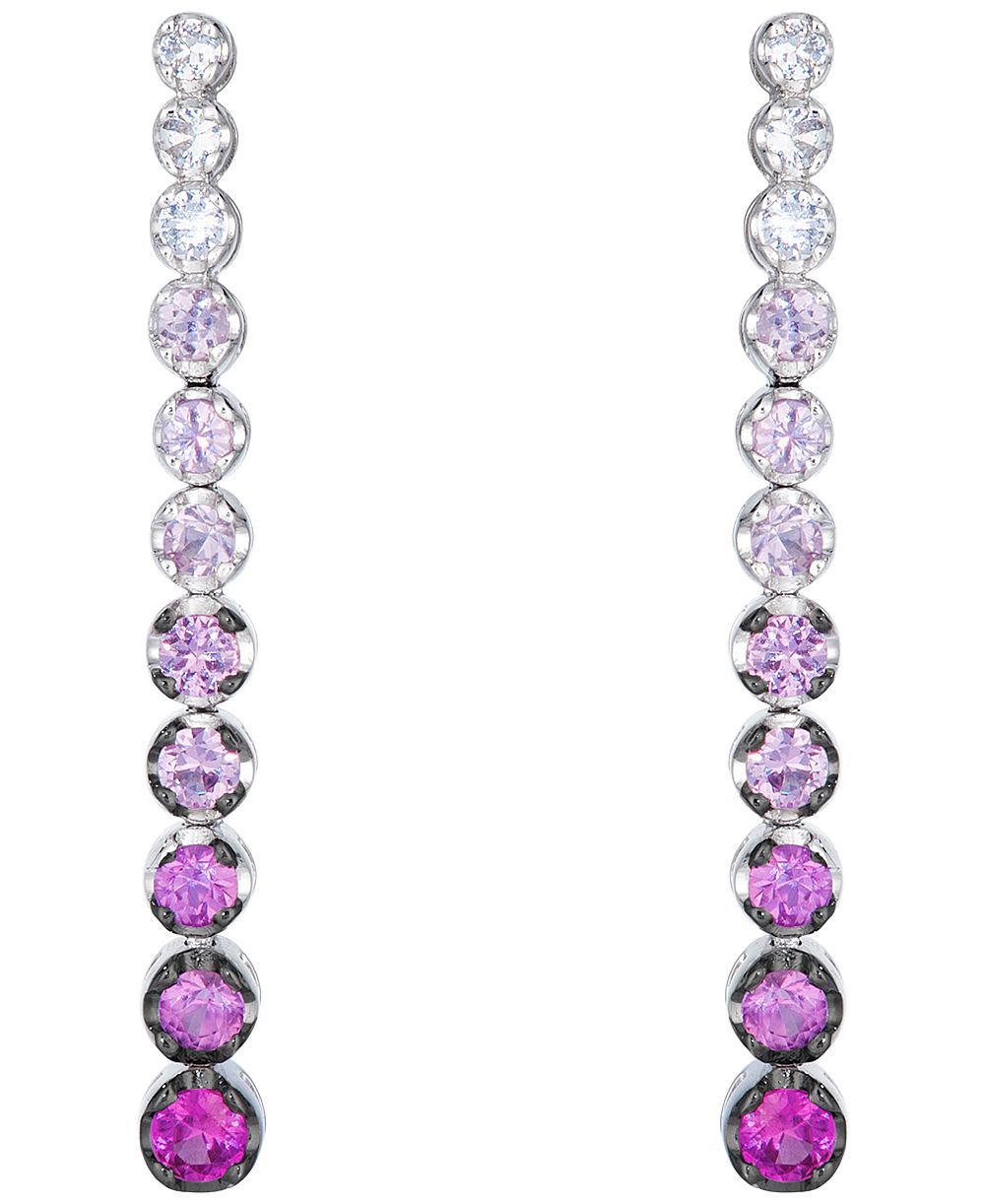 Серьги Le Vian Strawberry Ombré® Sapphire & White Sapphire 14k Vanilla Gold
