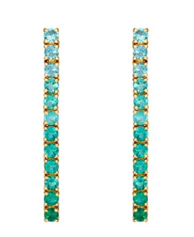 Серьги Le Vian Emerald Ombré® (1-1/10 ct. t.w.) в золоте 14k Honey Gold