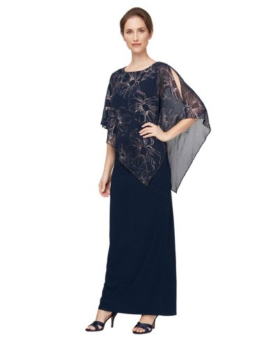 SL Fashions Женское платье с многослойным фольгированным покрытием