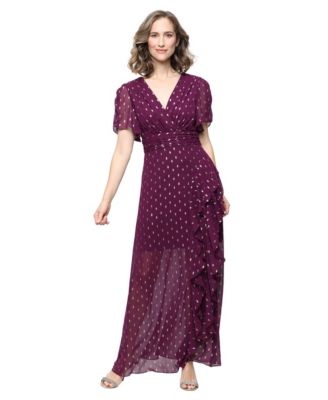 Детское короткое платье SL Fashions Petite Short-Sleeve V-Neck Long