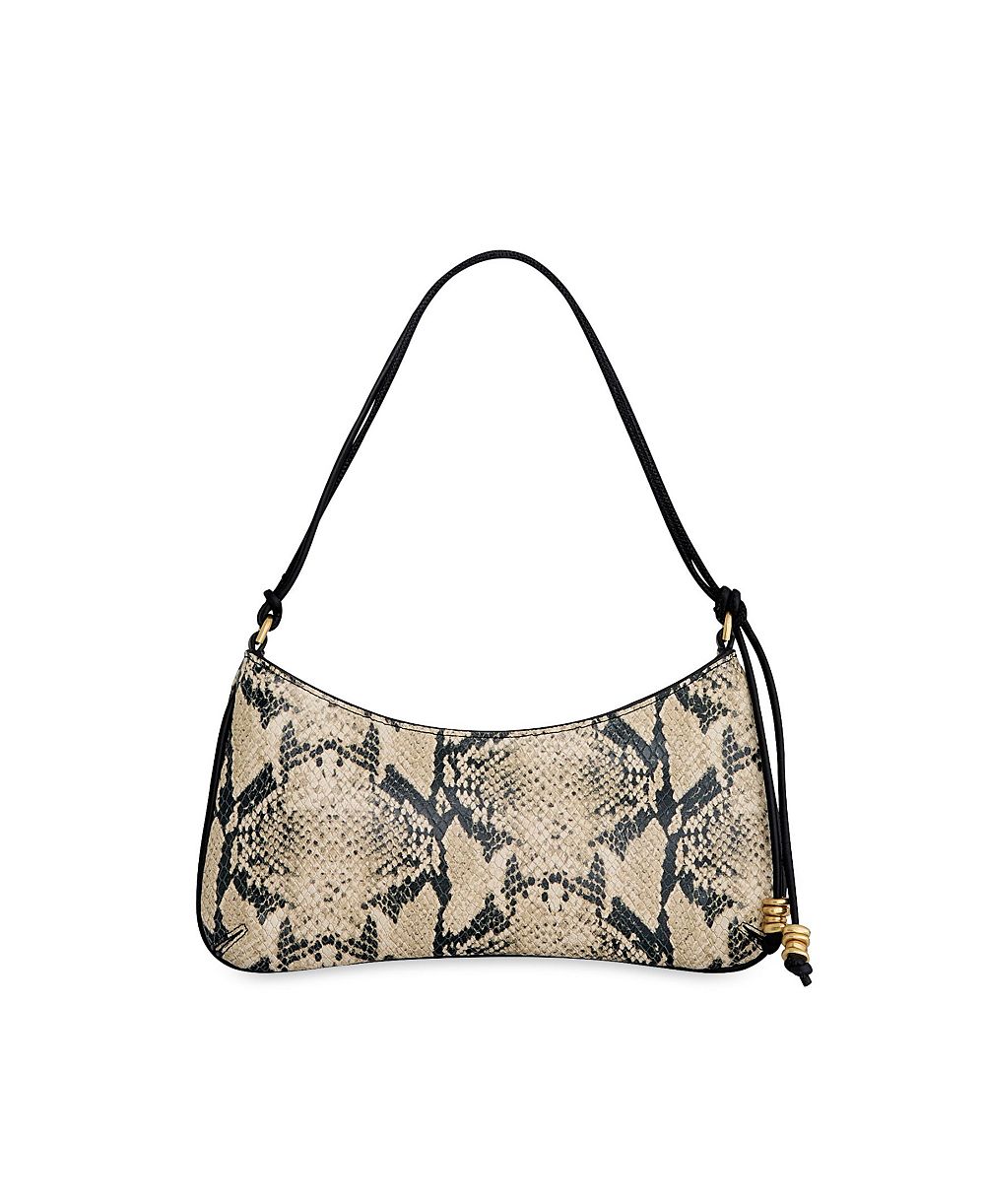 Rebecca Minkoff Reina Small Leather Snake Shoulder Handbag