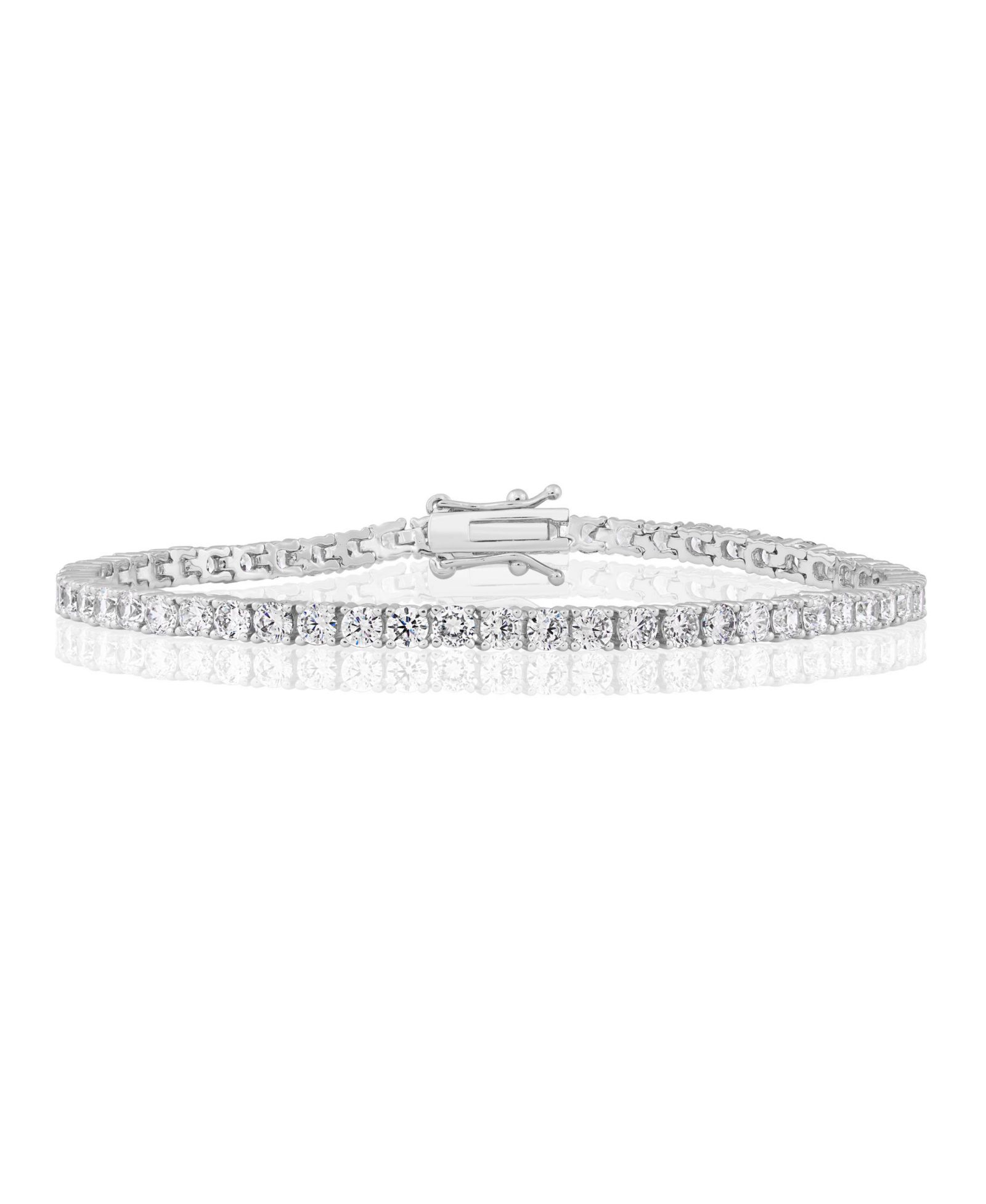 Браслет Simona Elegant Round 3mm Brilliant Cubic Zirconia Tennis