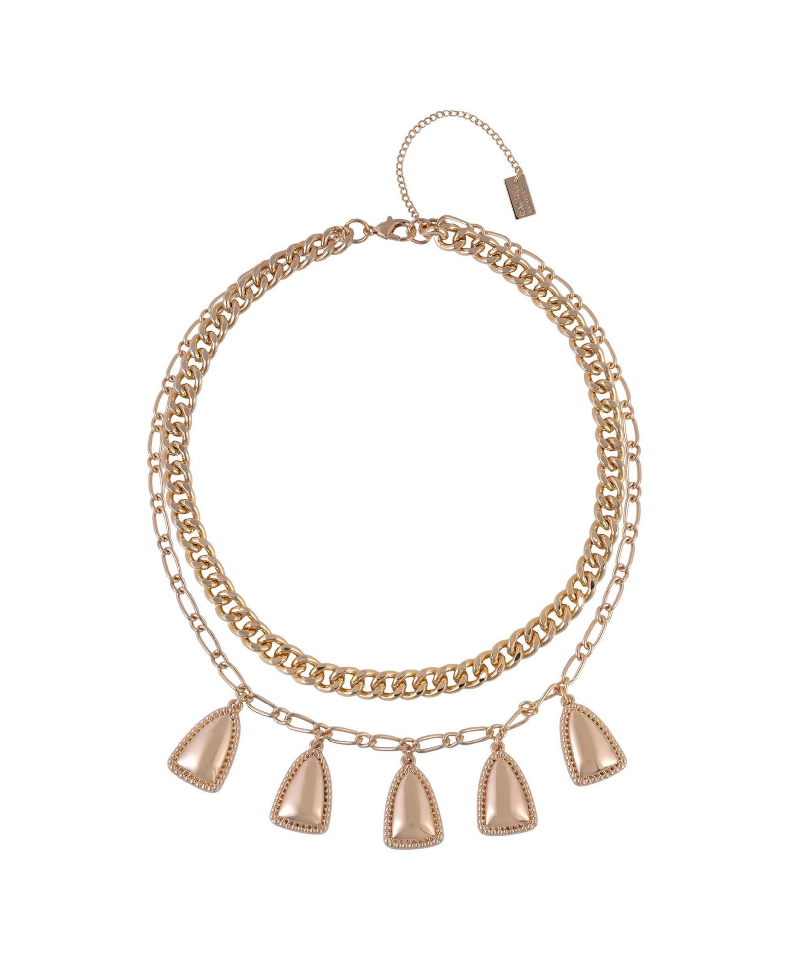 RACHEL Rachel Roy Gold 2-Row Layered Drop Necklace