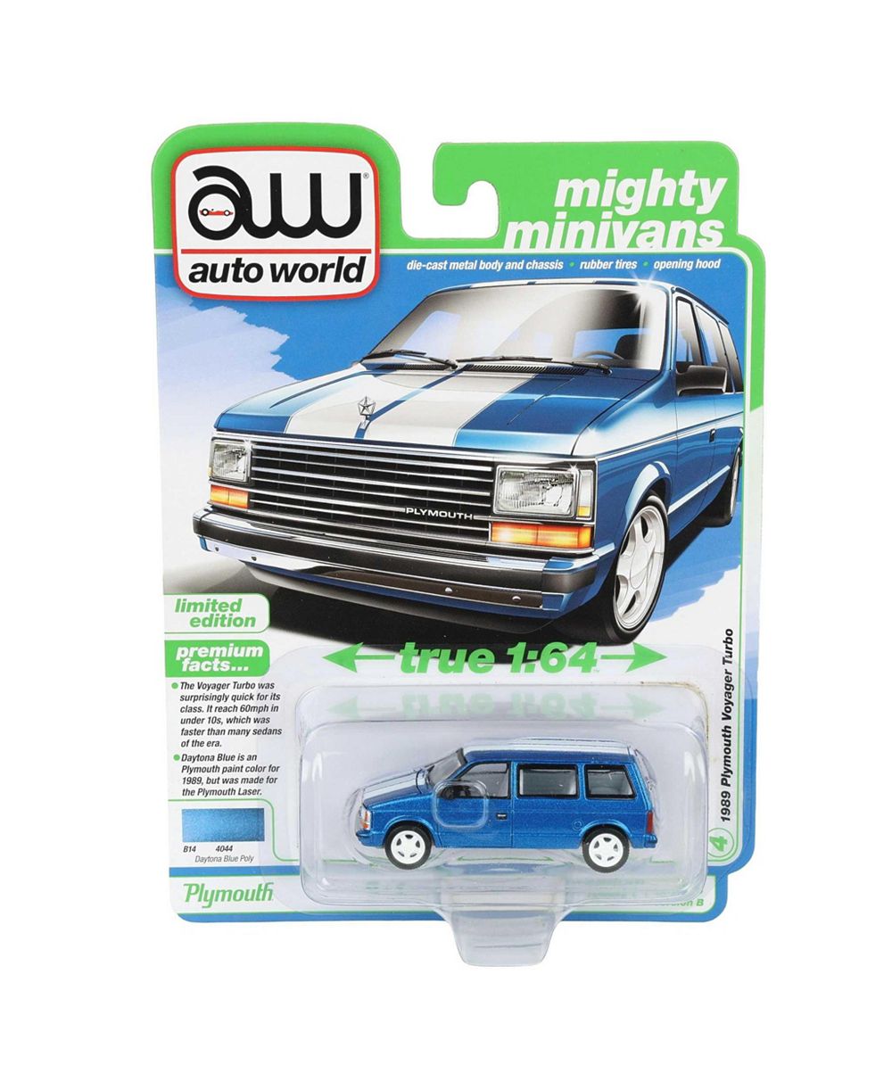 Auto World модель 1/64 1989 Plymouth Voyager Turbo Replica