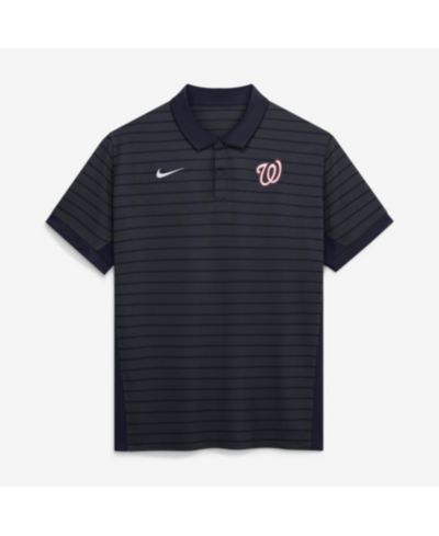 Мужская поло-рубашка Nike Washington Nationals Authentic Collection Striped Victory Dri-FIT, темно-синяя