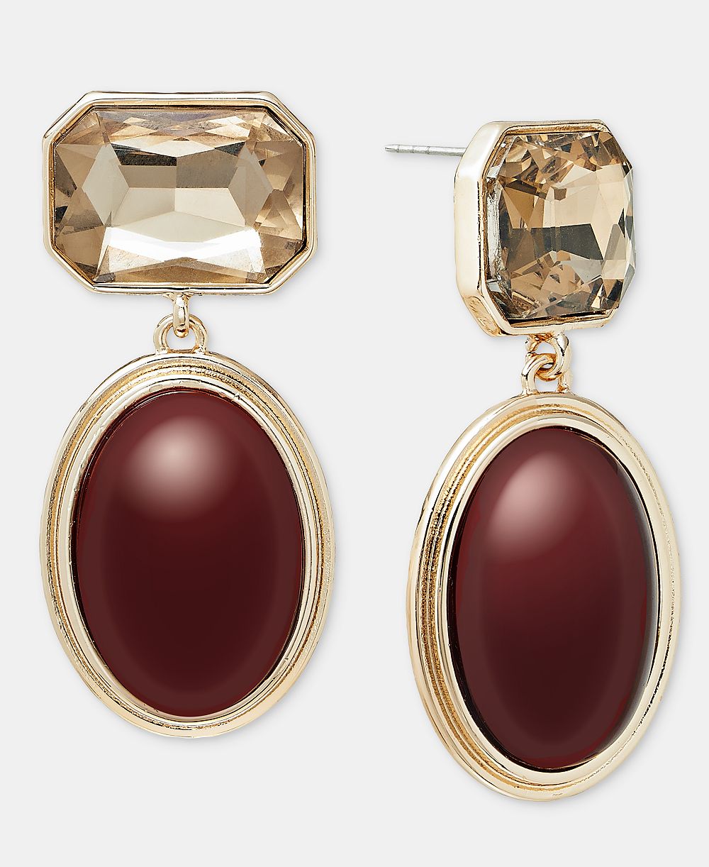 Серьги I.N.C. International Concepts Sculptural Expression Stone Drop