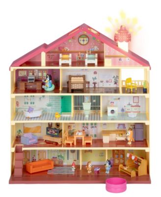 Bluey Lights and Sounds 36-Piece House Playset, Ages 3+