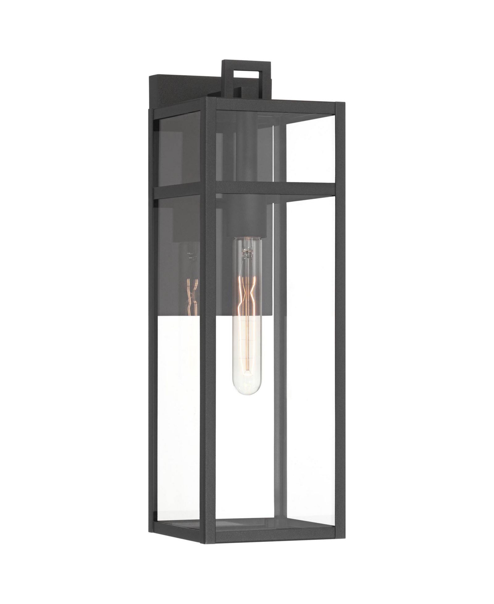 John Timberland San Lucas 18 3/4 inches  High Modern Outdoor Wall Light Fixture Mount Porch House Weatherproof Sand  Glass Shade