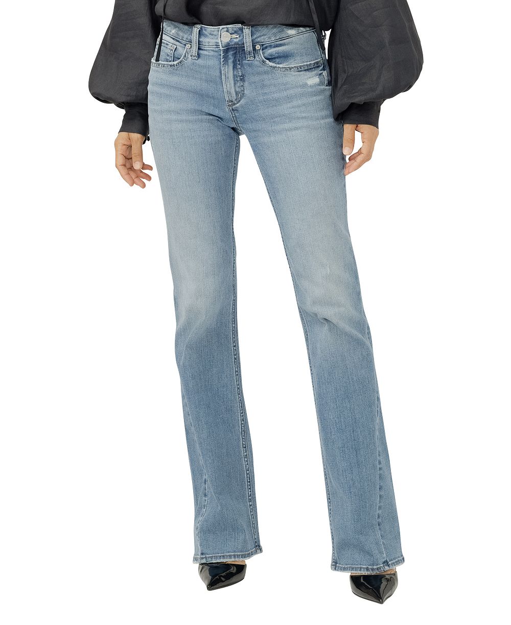 Silver Jeans Co. Women's Suki Mid-Rise Bootcut Luxe Stretch Jeans