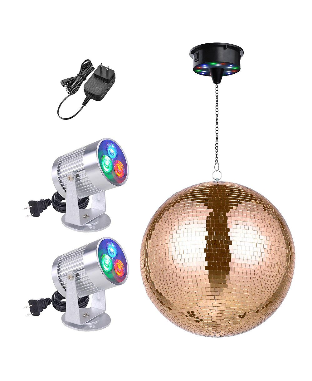 Комплект из 2 светодиодных прожекторов Yescom 16" Large Mirror Ball Rotating Motor Kit Party Club
