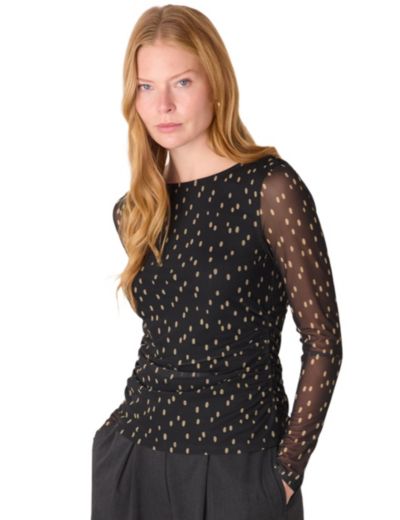 Топ Whistles Women's Spot Print Mesh Jersey