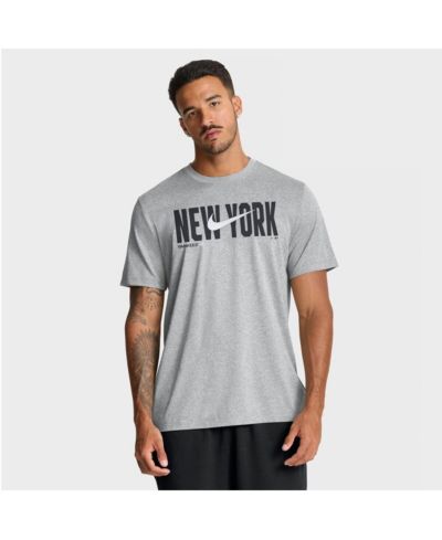 Nike Men's Heather Gray New York Yankees Swoosh Legend Dri-FIT T-Shirt