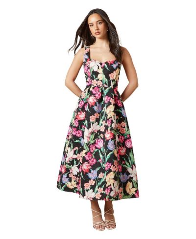 Женское цветочное миди-платье Oasis Occasion Strappy Twill