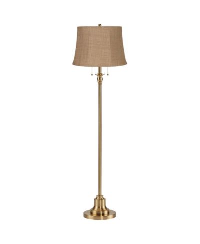 Напольный торшер 360 Lighting Dyna Traditional 58 дюймов с цепью и отделкой Antique Brass