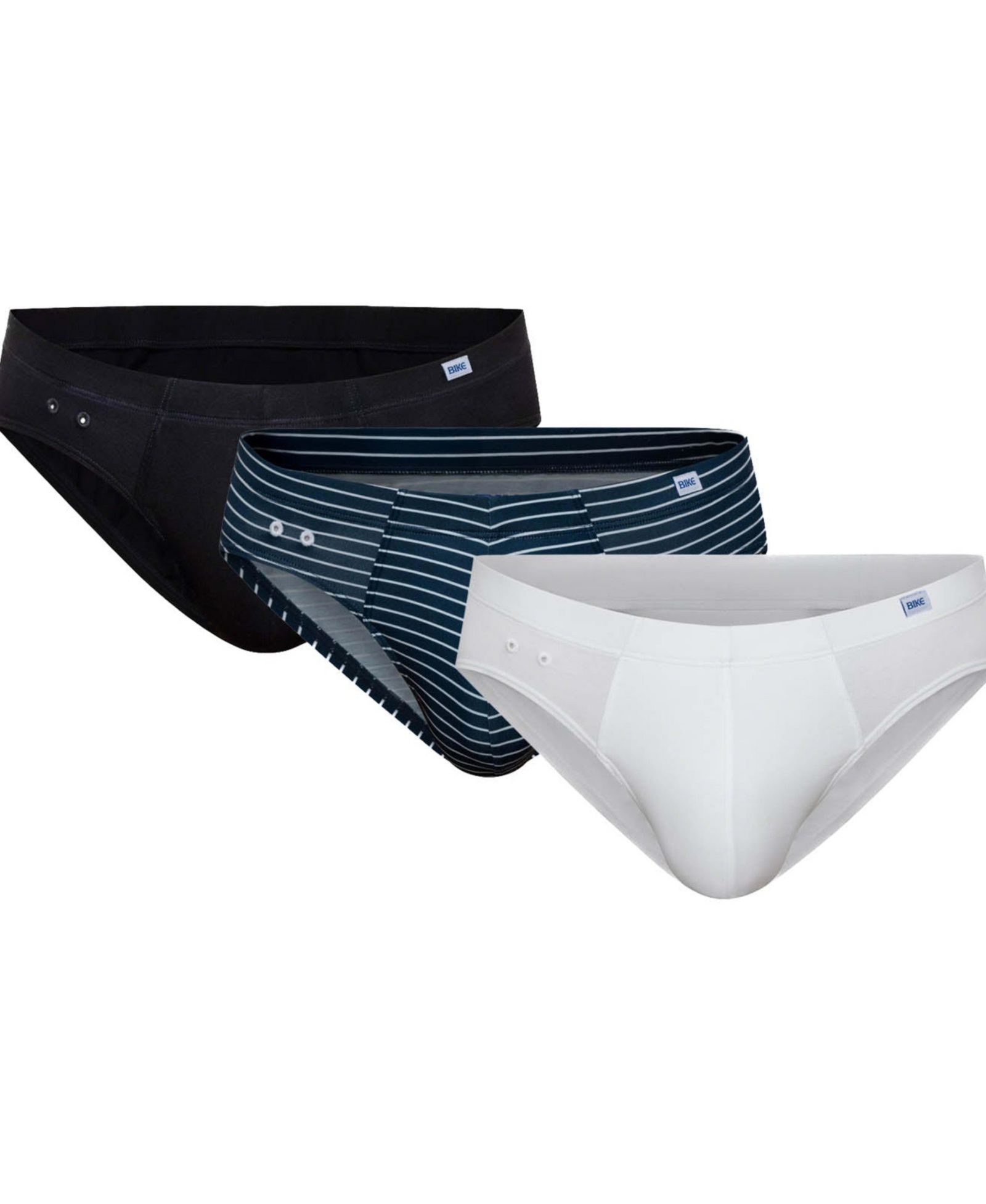 BIKE Athletic Men's 3-Pack Stretch Cotton Bikini Brief
