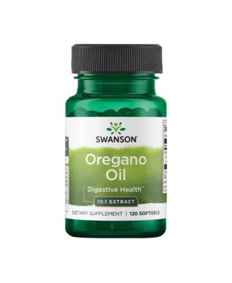 Экстракт масла орегано Swanson 10:1 для пищеварения и дыхания, 120 мягких капсул