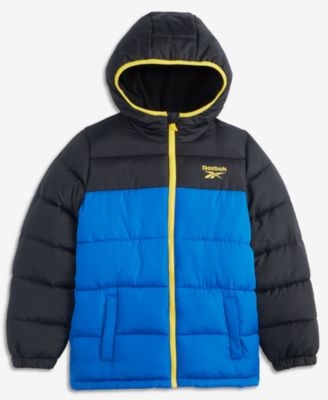 Reebok детский пуховик с капюшоном, размер XS-XL