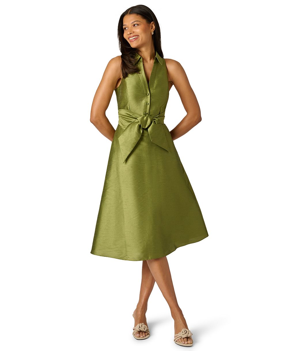 Adrianna Papell Женское Tie-Front Midi Dress
