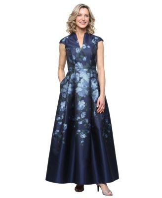Alex Evenings Women's Josephine Floral A-Line Dress