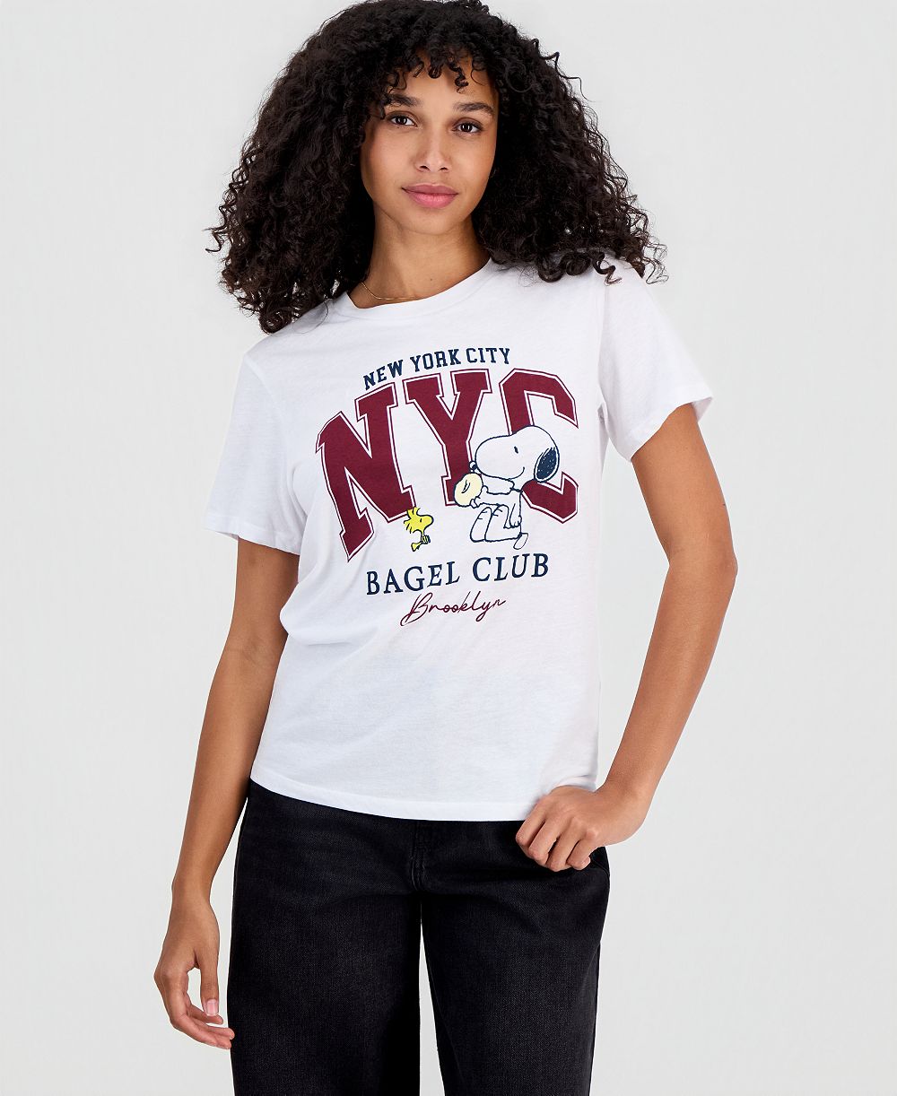 Футболка Grayson Threads, The Label Juniors' Snoopy Bagel Club