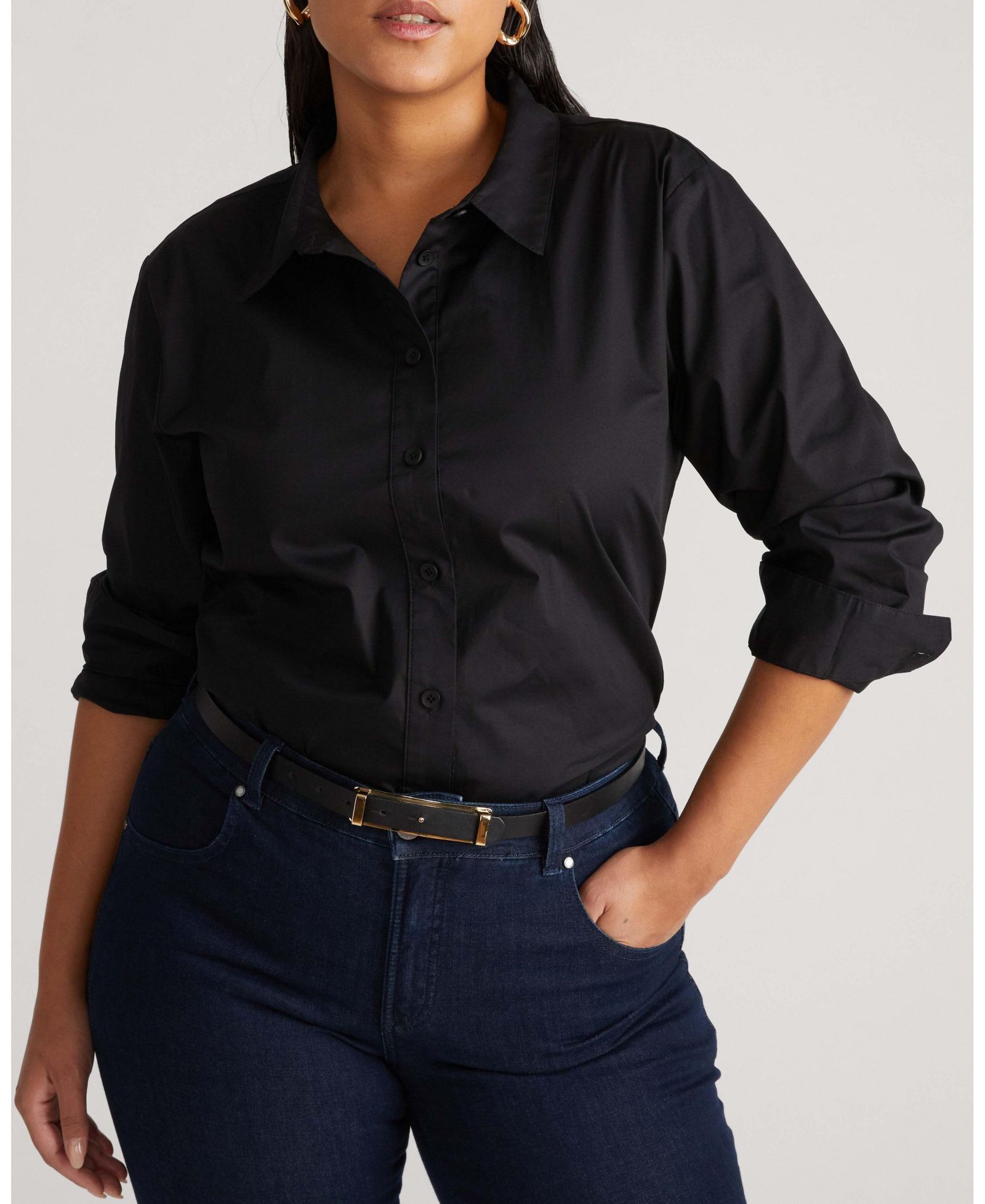 Universal Standard Women's Plus Size The Artist Poplin Shirt