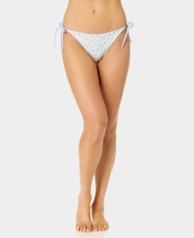 California Waves Women's Ditsy Reversible-Tie Side Swim Bottoms, Created for Macy's