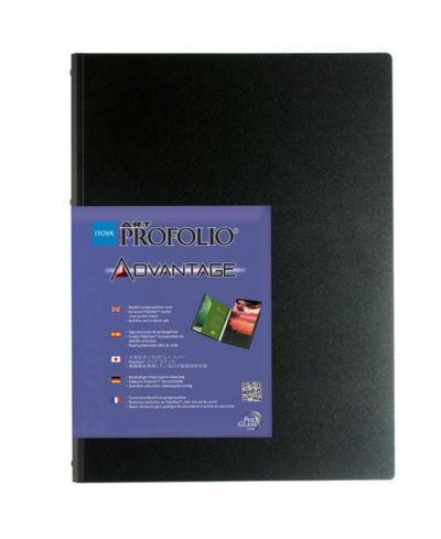 Itoya Art Profolio Advantage портфолио с прозрачными страницами PolyGlass для 9x12", 24 страницы, вмещает 48 фото