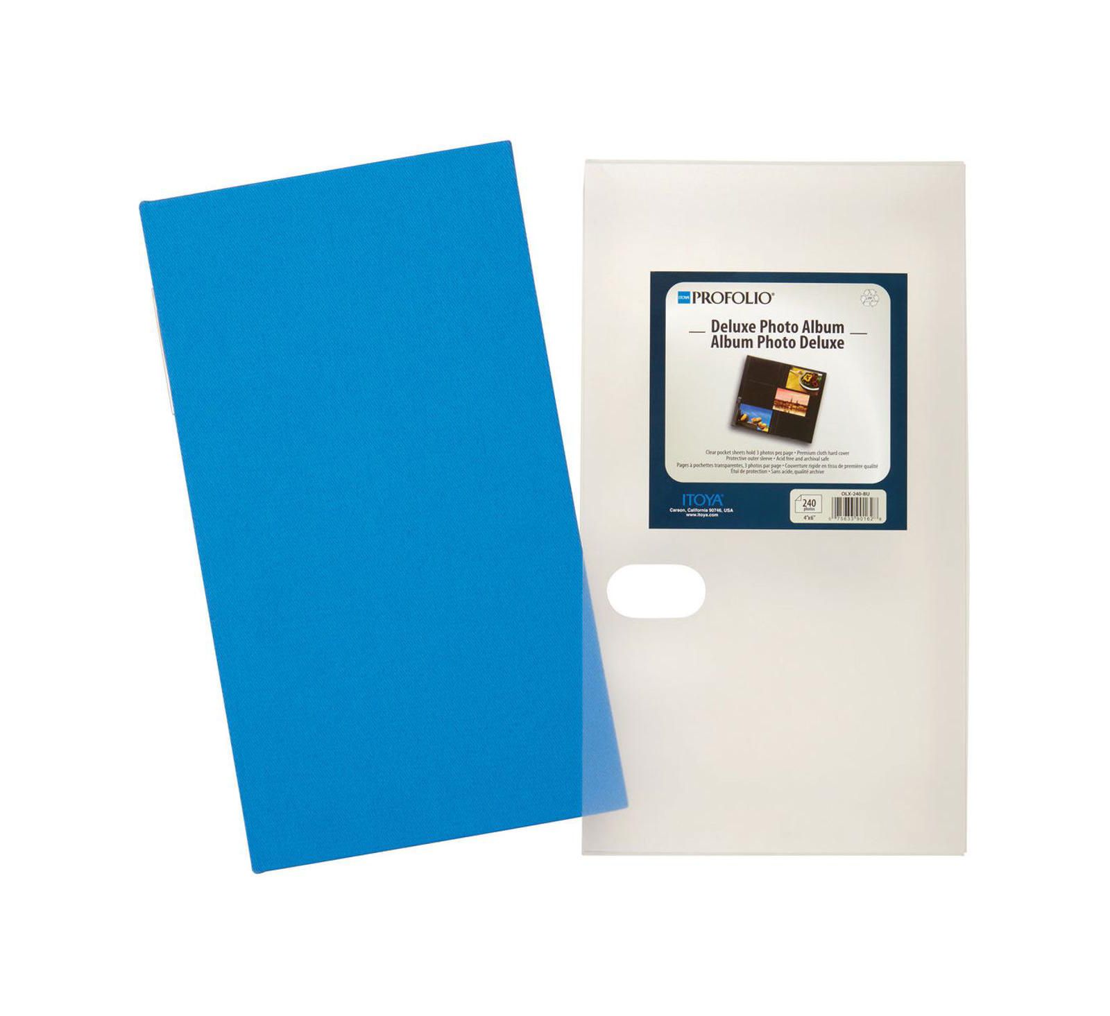 Itoya Profolio Deluxe Photo Album, Holds 240 4x6" Pictures, 3-Up