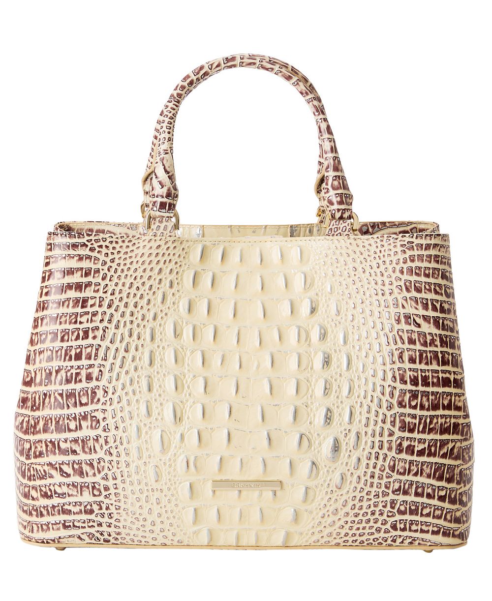 Brahmin Denise Medium Leather Satchel Bag