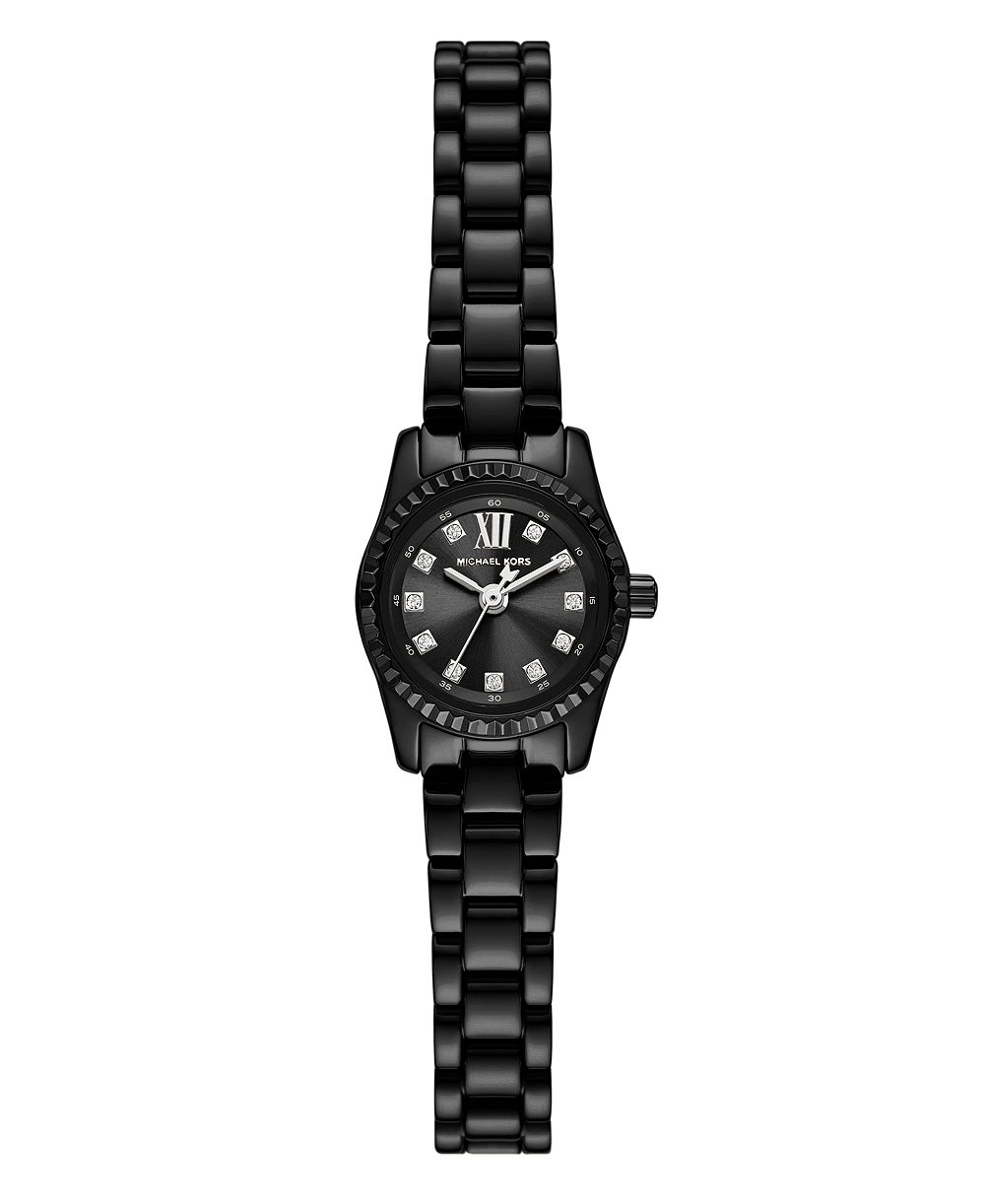 Michael Kors Women's Quartz Lexington Black Stainless Steel Bracelet Watch 19mm